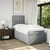Vidaxl Box spring postelja z vzmetnico svetlo siva 90x190 cm blago