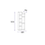 Hanah Home Polica za knjige Valerin, 60x161.8x35.3 cm, Braon