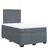 vidaXL Box spring postelja z vzmetnico temno siv 120x190 cm žamet