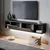 Hanah Home TV komoda Twist LED, 160 cm, antracit