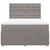 Vidaxl Box spring postelja z vzmetnico taupe 160x200 cm blago