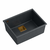granitni umivalnik DAVID 50 Black Metallic