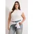 Trendyol Curve Ženska bluza Tbbss26Af00053, Krem