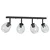 Stropni reflektor Crna 73.5 x 13 x 26 cm Staklo i Metal