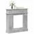 Okvir za kamin Betonska siva 102 x 26 x 100 cm