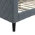Vidaxl Raztegljiva postelja temno siva 90x200 cm žamet
