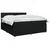 vidaXL Postelja boxspring z vzmetnico Črna 200 x 200 cm Blago