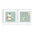 Wallity Slika 2P3333BCT-003, 2 dela, 33 x 68 cm