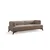 Atelier del Sofa Trosed Hera, 220x100x75cm, Krem-braon