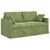 Set sofe 2 pcs Svijetlo zelena 158 x 78 x 80 cm Baršun