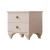 Hanah Home Noćni stočić Rb-070, 45x45x40 cm, Beli