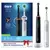 Oral-B Pro 3 – 3900 električni zobni ščetki, Braun dizajn, črna in bela