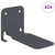 Lebdeća polica s policom 24 pcs Antracit 6 x 10,8 x 6,6 cm