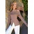 Trend Alacati Stili Ženska bluza Alc-X14527, Smeđa