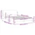 Vidaxl Posteljni okvir Dover krem 140x190 cm blago