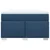 Vidaxl Box spring postelja z vzmetnico moder 120x200 cm blago