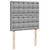 Vidaxl Box spring postelja z vzmetnico svetlo siv 100x200 cm blago