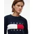 Tommy Jeans Pulover mornarska/rdeča/bela