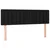 Krevet box spring s madracem LED crni 140x190 cm od tkanine