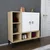 Wallity Komoda Platin 100x100x35cm Hrast-Bela