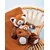 Plišasti rdeči panda z mladičkom Red Panda Unicef Collection Doudou et Compagnie v darilni embalaži rdeča cm od 0 mes