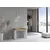 Ityhome Ityhome 90 x 77 konzolna miza bela/rjava, (20847987)