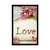 Plakat z napisom na kamnu Love - 60x90 white