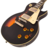 Vintage V100 ICON Electric Guitar ~ Distressed Black Over Sunburst
