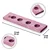 Hanah home Svećnjak Tealight Mo, 35 x 9 cm, Ljubičasti
