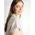 TOM TAILOR DENIM Bluza svetlo siva/bela