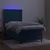 Vidaxl Box spring postelja z vzmetnico LED temno modra 90x200 cm žamet
