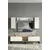 Hanah Home TV komoda Didema 150, hrast Sapphire / bela