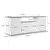 Hanah Home Konzolni sto Arista, 180x75x44.5 cm, Beli