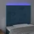 Vidaxl LED posteljno vzglavje temno modro 90x5x118/128 cm žamet