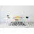 Decormat Podloga za stol Black and white pattern 120x90 cm 2 cm