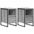 Noćni ormarić s ladicama 2 pcs Siva Sonoma 39,5 x 30 x 50 cm