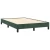 vidaXL Box spring postelja z vzmetnico temno zelen 120x190 cm žamet