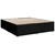 VIDAXL Box spring postelja z vzmetnico črna 180x200 cm blago