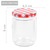 vidaXL Staklenke za džem s bijelo-crvenim poklopcima 96 kom 230 ml