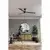 FARO 34298WT-1TW - LED prigušiva ventilator RUDDER L LED/18W/230V crna prečnik 132 cm WT + daljinski upravljač