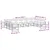 Set vanjskih sofa s jastukom 10 pcs Bijela i svjetlosiva