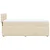 Vidaxl Box spring postelja z vzmetnico krem 80x200 cm blago