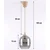 Brilagi - LED luster na sajli R GLASS 1xE27/60W/230V prečnik 14 cm bež/dimno siva