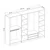 Hanah Home Garderober Kale-5043, 270x210x52 cm, Antracit