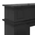 Okvir za kamin Crna 102 x 26 x 100 cm Konstruirano drvo