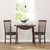 vidaXL Jedilni stoli z blazinami 2 kosa Brown Solid Wood Rubber