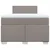 Vidaxl Box spring postelja z vzmetnico taupe 120x190 cm blago