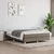 Vidaxl Box spring postelja z vzmetnico taupe 140x200 cm blago