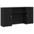 Recepcijski stol crni hrast 200x50x103,5 cm konstruiranog drva