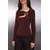Trendyol Milla ženska bluza Twoaw26Bz00087, braon-braon